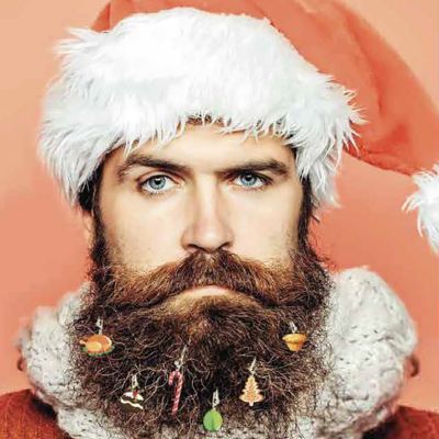 Adornos navideños para barba