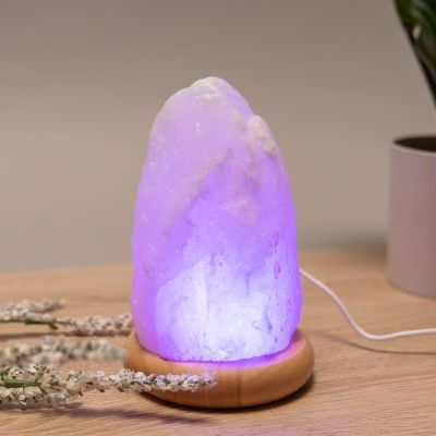 Lámpara de sal del Himalaya con USB