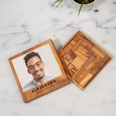 Puzzle de madera personalizado con foto y texto