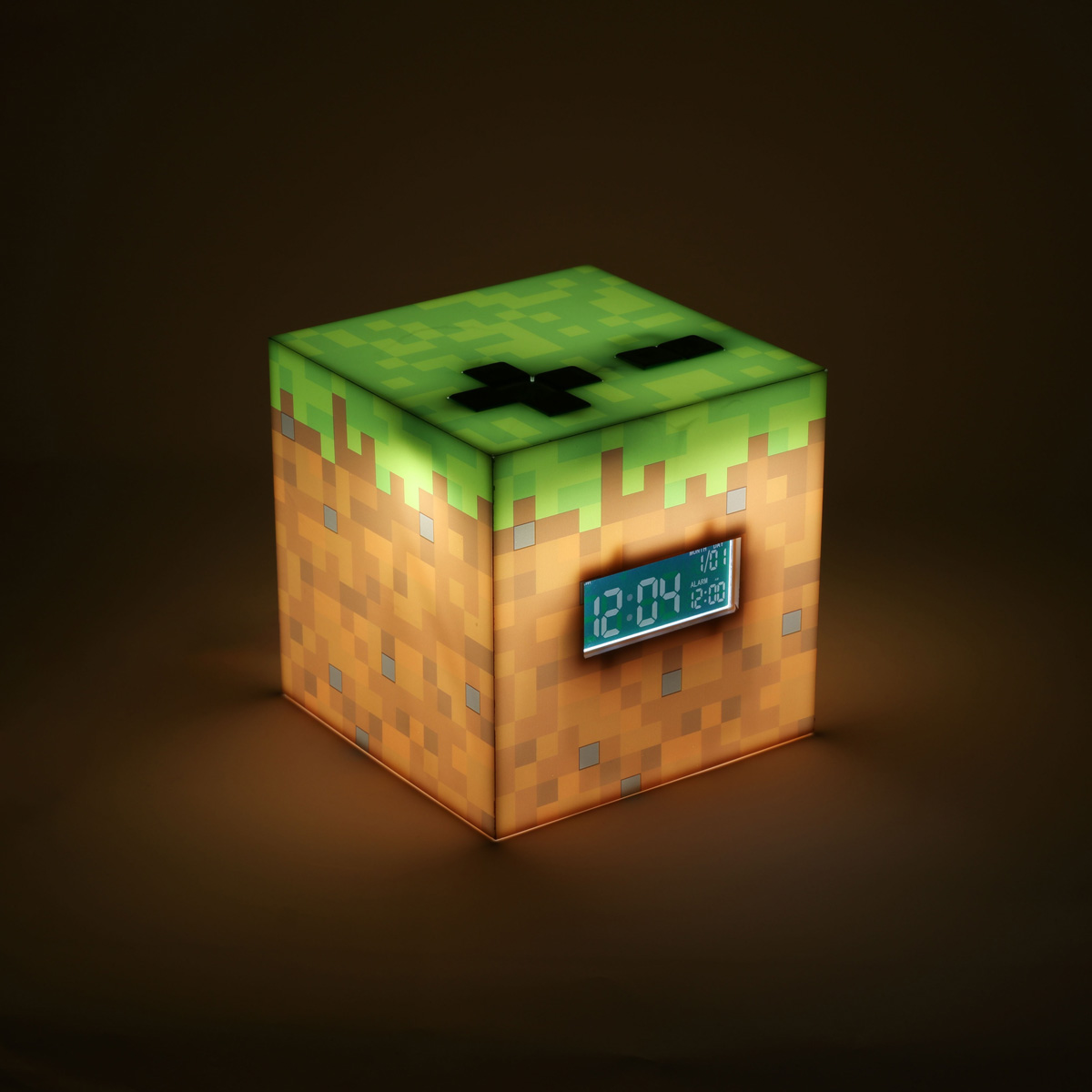 Reloj despertador con luz de Minecraft